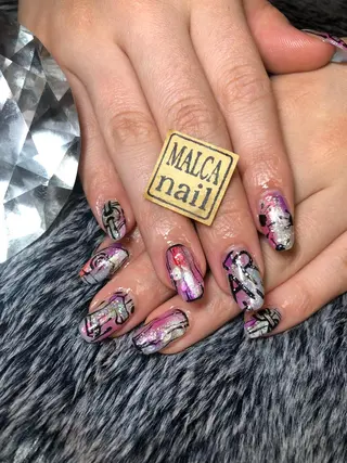 ショート パーマ ヘアアレンジ キッズ ネイル マツエク・マツパ MALCAnail(マルカネイル)所属・荒木 莉奈のネイルデザイン