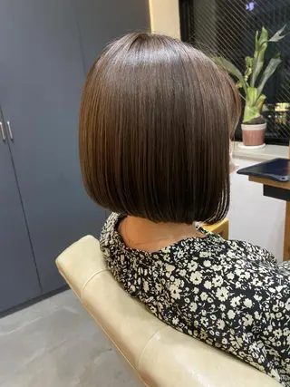 ショート カラー ナカジ🌸ロブ/ボブ /前髪🌸のヘアスタイル