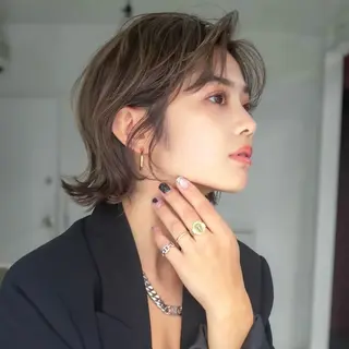 ミディアム ♥️レイヤー/ボブ/ ♥️minamiのヘアスタイル
