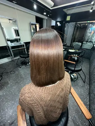 ミディアム パーマ 髪質改善⭐️縮毛矯正 吉祥寺⭐️Rinaのヘアスタイル