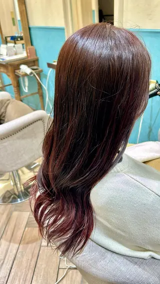 ロング カラー 河野 穂香のヘアスタイル