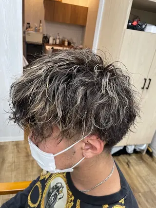 ショート パーマ メンズ HUENEST アカデミーサロンのヘアスタイル