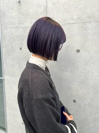 ショート カラー ヘアアレンジ viewstokyo所属・mana 暖色カラーカットのヘアスタイル