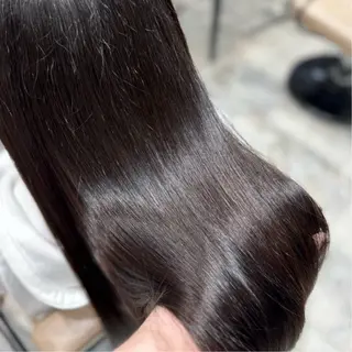 セミロング カラー 新宿透明感カラー 髪質改善/吉川怜奈のヘアスタイル