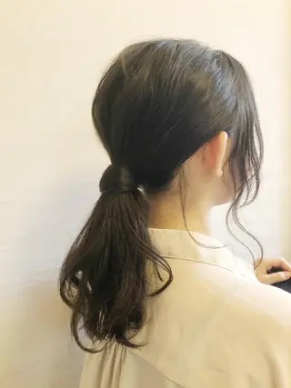 セミロング ヘアアレンジ 奥山 沙季(大井町)のヘアスタイル