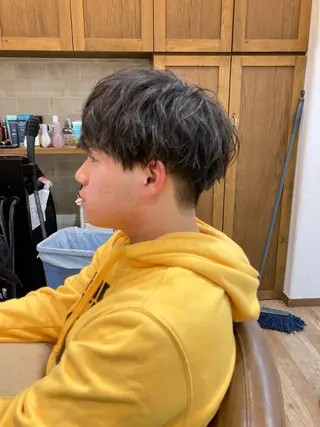 ショート パーマ メンズ カット特化型 美容師/栗本のヘアスタイル