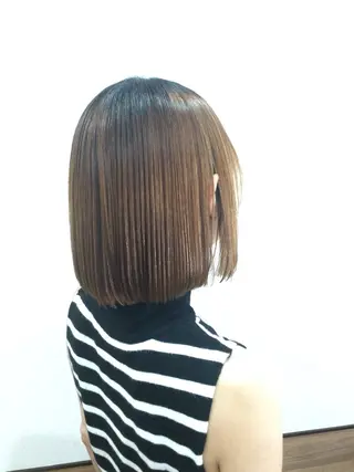 ミディアム パーマ Annon プライベートサロンのヘアスタイル