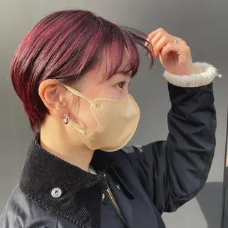 ショート カラー いりえ しゃけのヘアスタイル