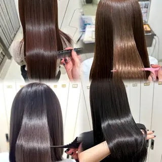 ロング ハイトーン/艶カラー /透明感カラー/みなのヘアスタイル