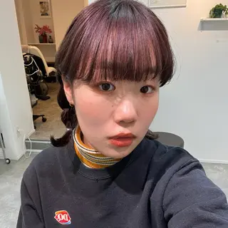 カラー bon ami所属・むかいやま なおのヘアスタイル