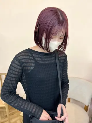 ショート カラー カットモデル/ ハイトーン/ゆうあのヘアスタイル