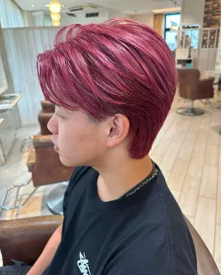 カラー メンズ 増渕 駿介のヘアスタイル