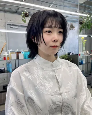 ミディアム ダブルカラー/ ケアブリーチ/クニトのヘアスタイル