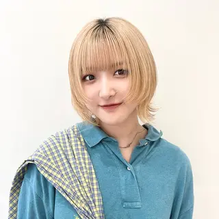 ショート カラー 💖暖色・ハイトーン 🐈みおり💖のヘアスタイル