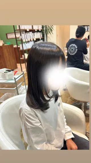 ミディアム ヘアアレンジ 水木 里咲のヘアスタイル