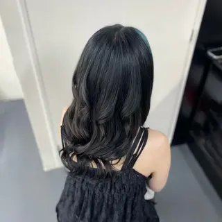 ロング カラー ヘアアレンジ カラー・縮毛 モデル 募集💜SHIN💜のヘアスタイル