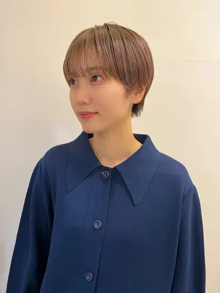 ショート ショート/ボブ/透明 感カラー🎀　emiのヘアスタイル