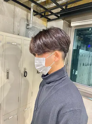 ショート パーマ メンズ 🟦ニュアンス/メン ズパーマ横浜🟦のヘアスタイル