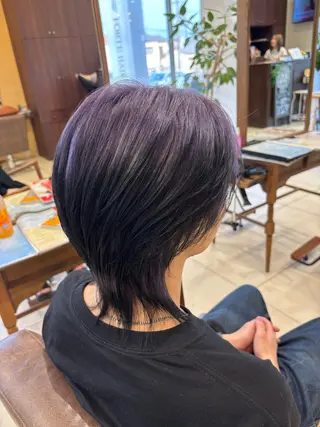 カラー メンズ 竹内帆希/デザインカ ラー/レイヤーカットのヘアスタイル
