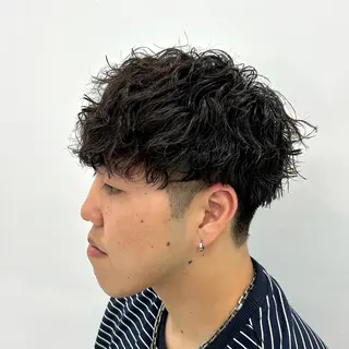 ショート パーマ メンズ 【メンズパーマ特化】 🌀網中勇喜のヘアスタイル
