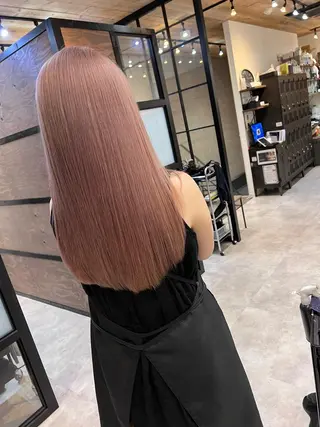 ロング カラー 髪質改善/ ブリーチ/中尾のヘアスタイル