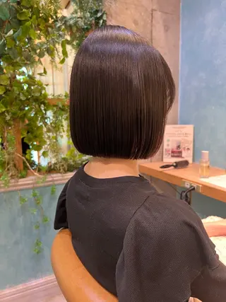 ミディアム 大瀧菜月 ボブ/艶髪縮毛矯正のヘアスタイル
