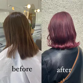 ミディアム カラー 絶対カワイイ保証💕 カワノ　チヒロのヘアスタイル