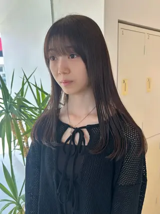 セミロング 間水 和樹のヘアスタイル