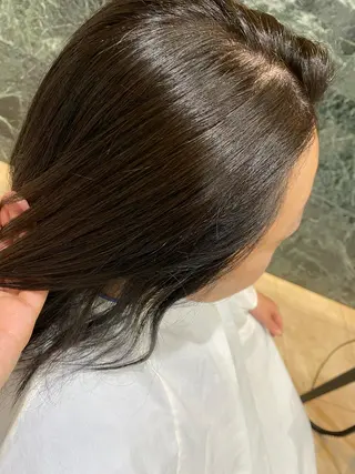 ミディアム タナカ レイヤのヘアスタイル