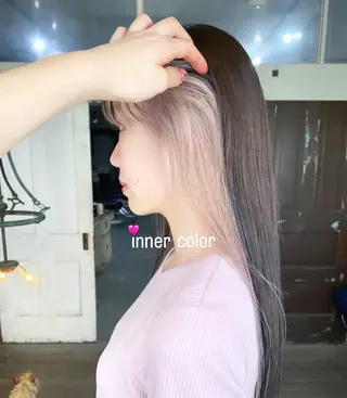セミロング カラー ヘアアレンジ メンズ 心斎橋美容室 Junのヘアスタイル