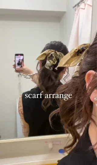 ヘアアレンジ 盛れる顔周り/髪質 改善/ふみか🩰🤍のヘアスタイル