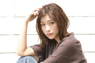 セミロング sand&rose所属・逗子、パーマスタイル ナオイカイラのヘアスタイル