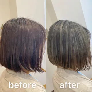 ショート カラー KIZU 髪質改善 オカルト怪談のヘアスタイル