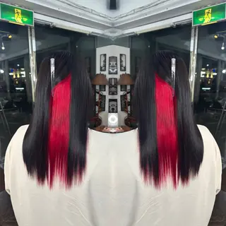 セミロング カラー ☻モエカ/ハイトーン アレンジ☻のヘアスタイル