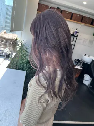 ロング カラー JIL BLAN 京都所属・RU RIのヘアスタイル