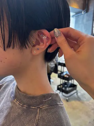 ショート カラー ヘアアレンジ 広島/ボブ/レイヤー 🌿‬wakabaのヘアスタイル