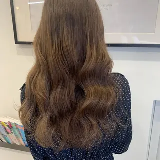 ロング カラー メンズ レイヤー×グレージュ /ピンク🩷mioのヘアスタイル