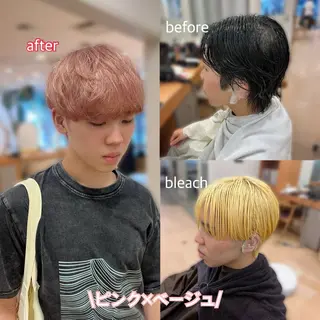 カラー メンズ 💠つたふうか/ 韓国/メンズヘア💠のヘアスタイル