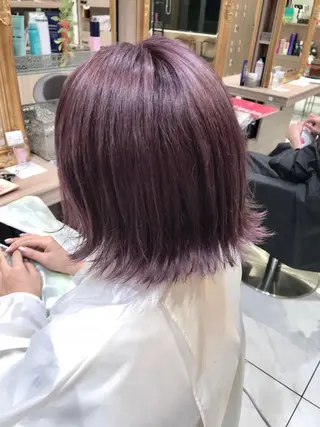 ミディアム カラー 島袋 ナオユキのヘアスタイル