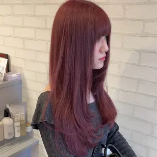 ロング Agu hair aubel 長岡古正寺所属・🩷縮毛矯正特化🩷 ブリーチ毛でも可のヘアスタイル
