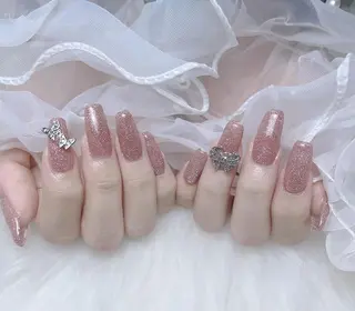 ネイル ki🍒🍒 ki ツルツルネイルのネイルデザイン