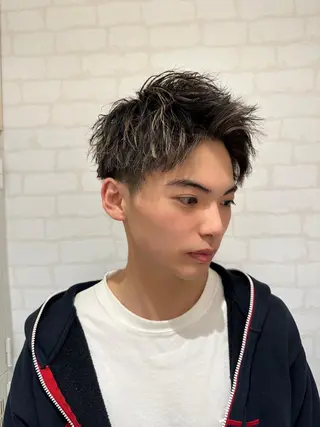 カラー パーマ メンズ IwAsh中山所属・✂︎メンズバレイ ヤージュ✂︎露木智也のヘアスタイル