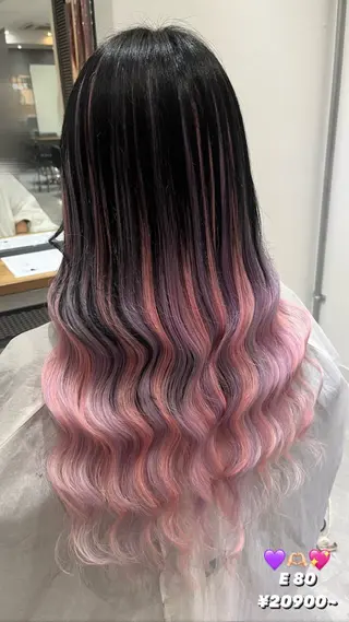 ロング RIO🩶NEXT/ エクステ/ハイトーンのヘアスタイル