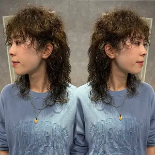 ミディアム 海外ヘアー 山村拓士のヘアスタイル