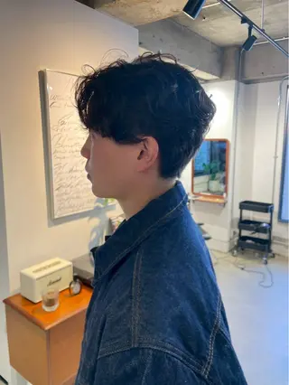パーマ メンズ her所属・kaito /都立大学herのヘアスタイル