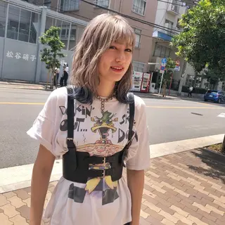 セミロング メンズ特化美容師 ハスイルイのヘアスタイル