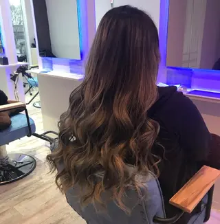 ロング カラー ヘアアレンジ 小林 伸行のヘアスタイル