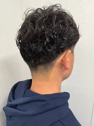 ショート パーマ メンズ パーマ/ハイトーン /吉田眞のヘアスタイル