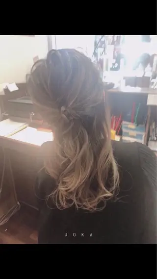 ロング ヘアアレンジ 福見 美保のヘアスタイル