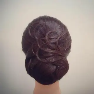 セミロング ヘアアレンジ Hair&Make Delight*のヘアスタイル